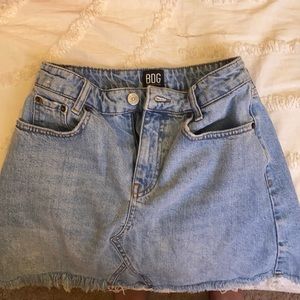 BDG Denim jean mini skirt